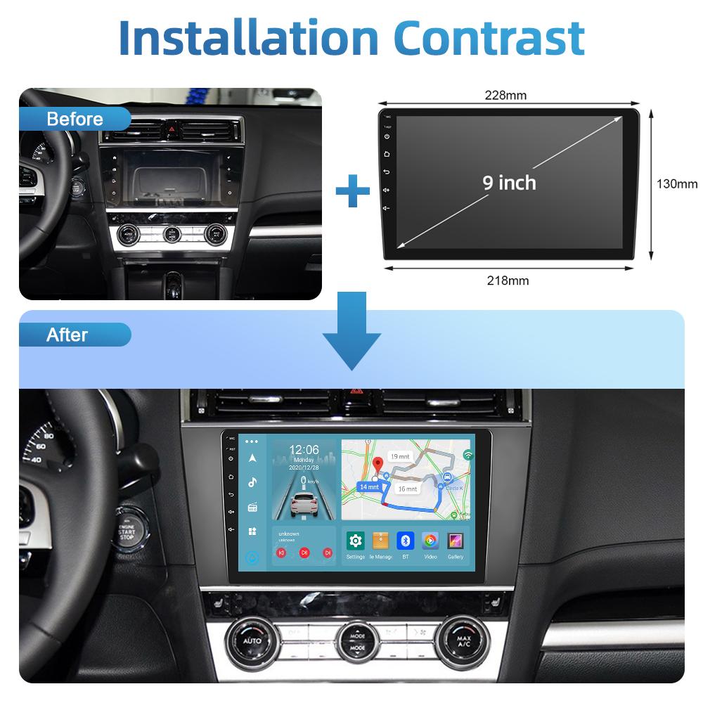 2din Android Car Radio For SUBARU Legacy/Outback 2015-2018 Carplay Stereo Player Autoradio WIFI GPS Navigation FM/RDS