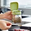 Flip Design Glass Seasoning Jar Safety Seasoning Storage Box Kitchen Seasoning Box  Household