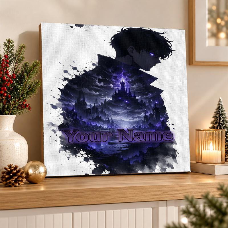 Solo Leveling Custom Name Text 5D Diamond Painting Kit DIY Full Drill Diamond Art Decoration