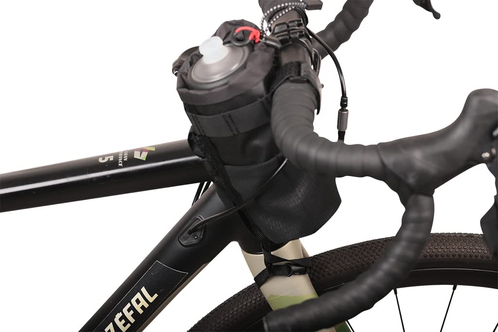Zefal Z ADVENTURE POUCH BAG Bicycle Handlebar Bottle 7090 Pouch, Bag, Black, 1.1L, 180mm, 80g,