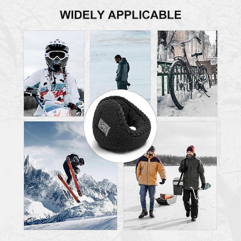 Winter Fleece Ear Warmers Foldable Earmuffs for Women Outdoor Skiing Running Cycling