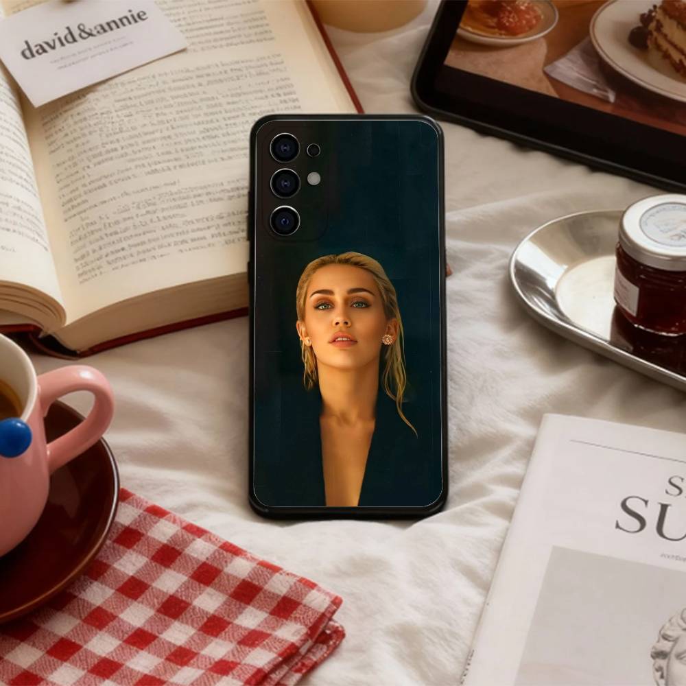 COOL Miley Cyrus   Phone Case For Samsung S 25,24,23,22,30,21,10,9,Ultra,Plus,Lite,FE,4,5 G Soft Black Case