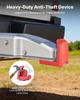Trailer Hitch Lock, Fits for 46 Mm, 50.8 Mm, 58.7 Mm Couplers, Heavy-Duty Anti-Theft Trailer Ball Lock with 3 Keys, Prying-Resistant &