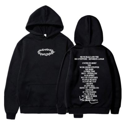 Hip Hop Rapper Kendrick Lamar Hoodie Mr. Morale and The Big Steppers Music Album Print Hoodies Men Women Sweatshirts Streetwear