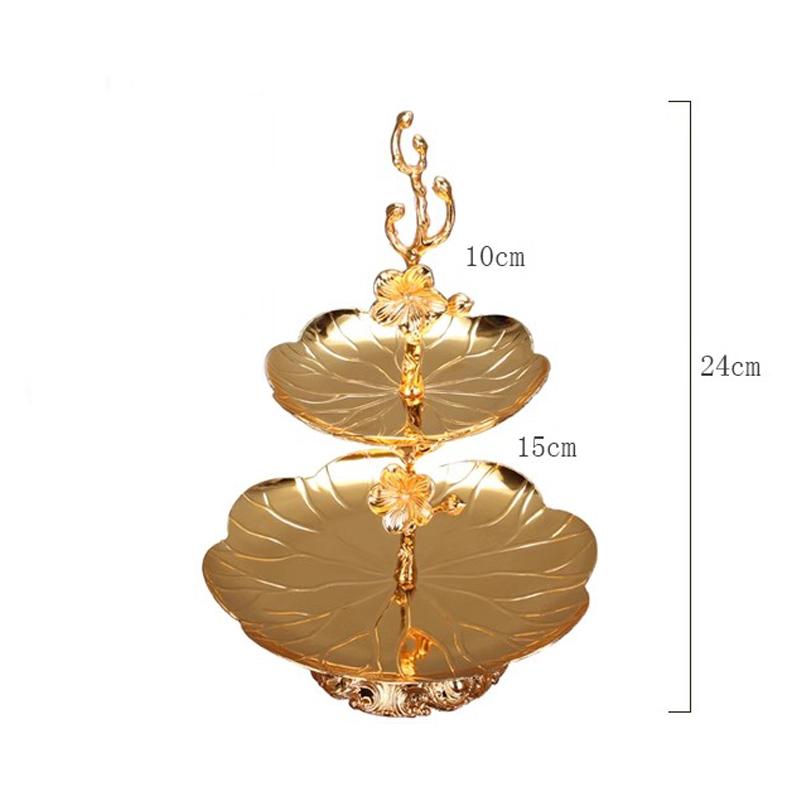 

2-х уровневый поднос для кексов, металлические держатели для фруктовых десертов для чаепития, рождественского свадебного декора CHINA золотой