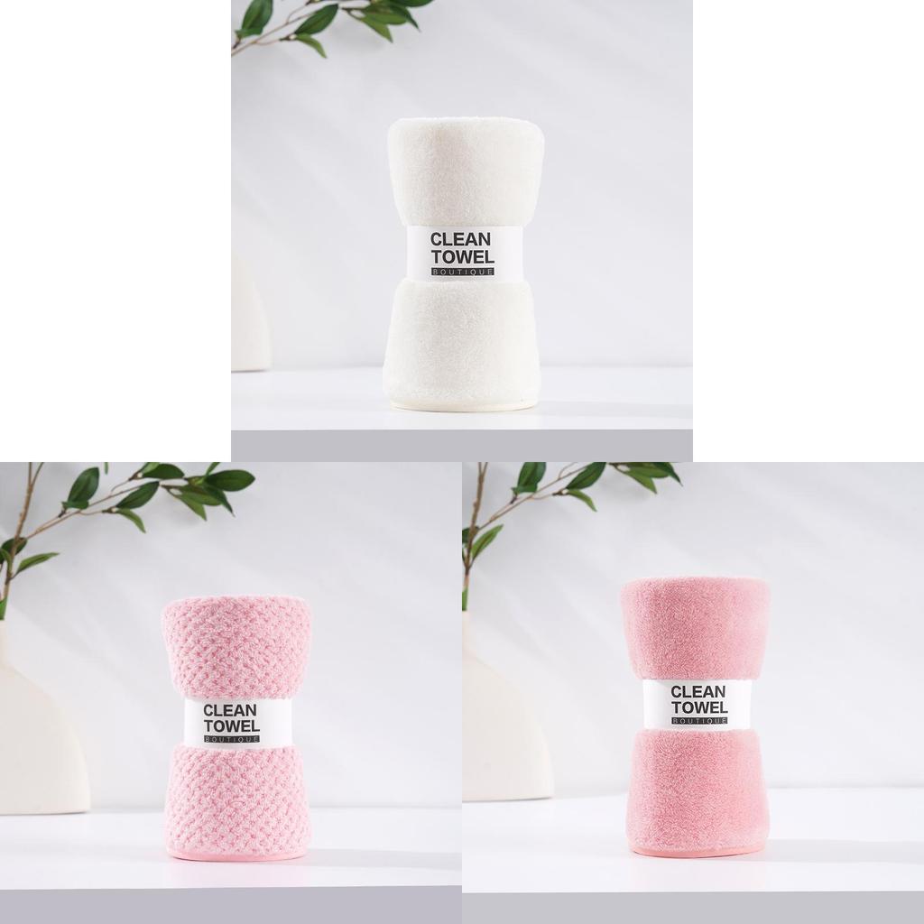 Coral Fleece Face Towel 35x75cm Absorbent Thick Home Use Gift Logo