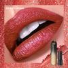 Diamond Pink Lipstick Shiny Pearl Sparkling Lip Gloss Makeup Pearlescent Red Sexy Metallic Glitter Lipstick Waterproof Cosmetics