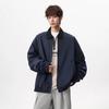 2026 Men's Versatile Casual Plus Size Stand-up Collar Jacket - Loose, Comfortable, American High Street Style for Autumn and Winter