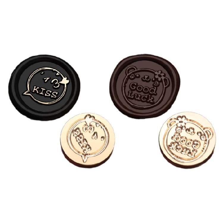 Envelope Emboss Wax Seal Stamp Head Removable Sealing Brasses Stamp Head Gift