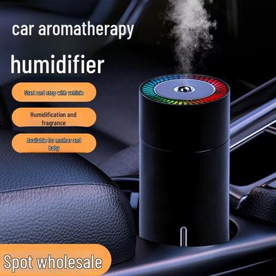 USB Rechargeable Mini Car Humidifier - Colorful Night Light & Aromatherapy with Ultrasonic Mist