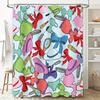 Bathroom Decor Shower Curtain with Cute Girls' Accessories Fashion Print In Multiple Colors for Home Decoration