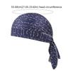 Fashion Accessory Paisley Print Hijab Caps Quick Dry Adjustable Pirate Hat Elastic Breathable Bandana Hat Outdoor Activities