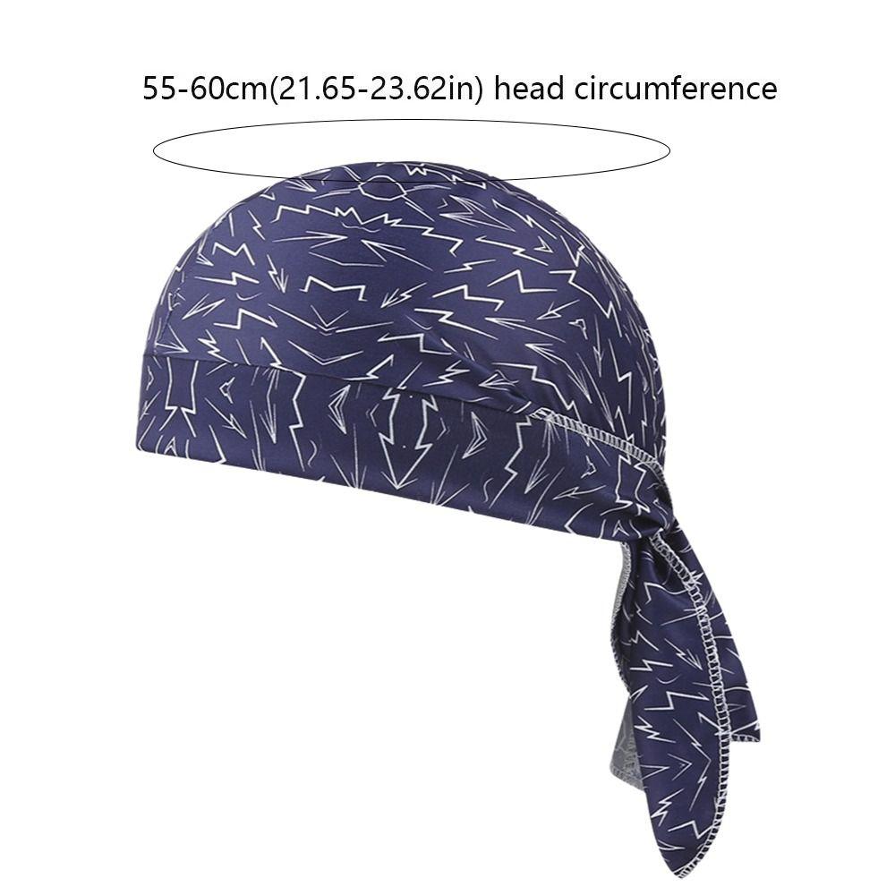 Fashion Accessory Paisley Print Hijab Caps Quick Dry Adjustable Pirate Hat Elastic Breathable Bandana Hat Outdoor Activities