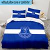 Fc Everton Crest Design 3PCS Bedding set,Ideal for1pc Duvet Cover And 2pcs Pillowcases Perfect for Christmas gift,Ideal for Bedroom, Dormitory