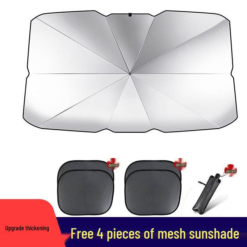 Car Umbrella Sunshade: Heat-Insulating Windshield Shield & Curtain