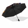 1pc American Bald Eagle Poster Umbrella Portable Folding Umbrella Iron Frame Hole Bone Structure Outdoor Home Umbrella