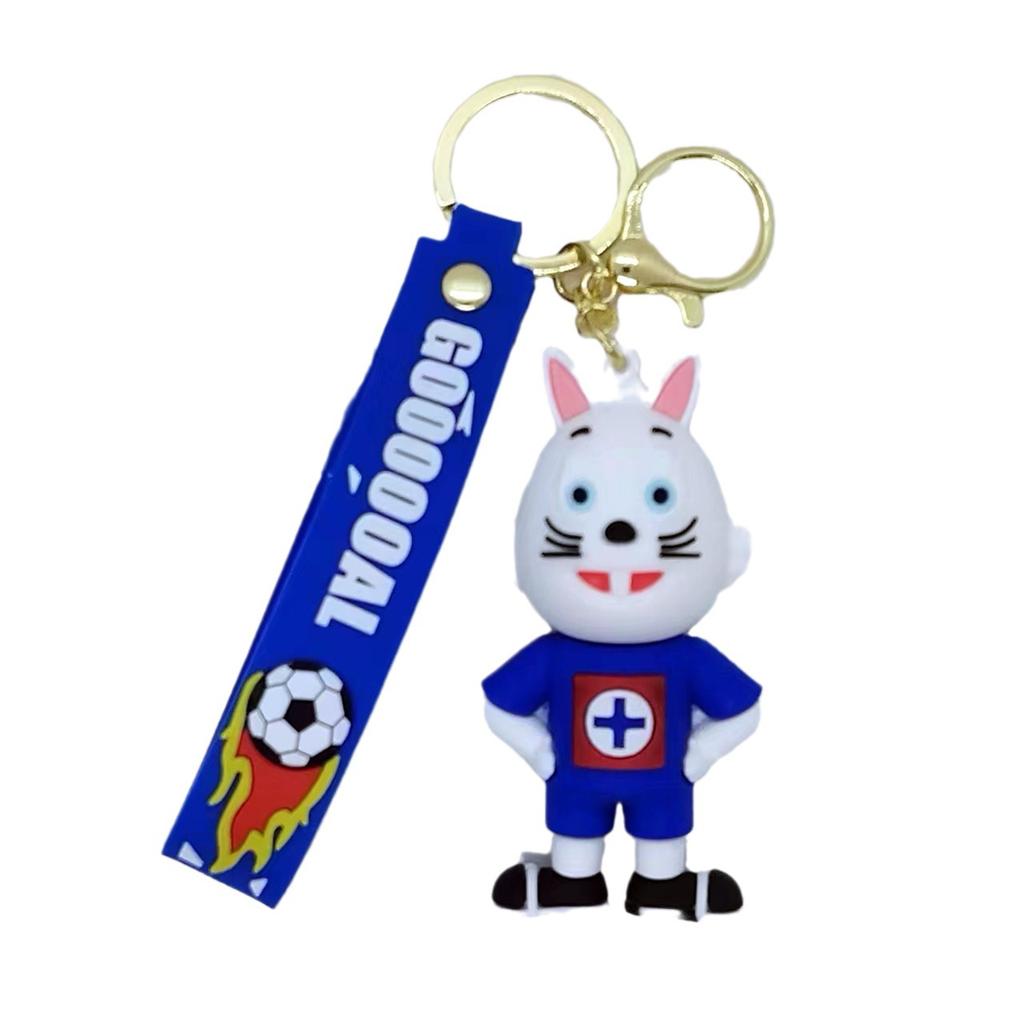 New Cross Border Creative Cartoon Football Baby Keychain Bag Car Keychain Accessories Gift Wholesale Toys Anime Cartoon Frind