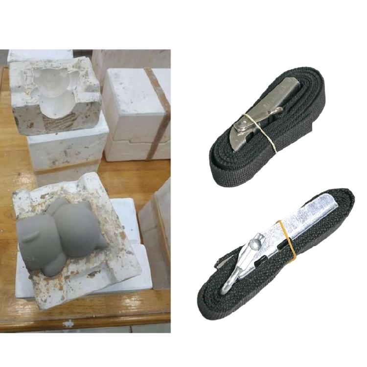 5Pcs Adjustable Gypsum Molds Banding Band with Metal Buckles Heavy Duty Fasteners Band Pottery Tool for Clay Ceramic