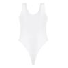 Mens High Cut Sleeveless Bodysuit Glossy Backless Leotard One-Piece Swimsuit Yoga Fitness Swimming Performance Wear