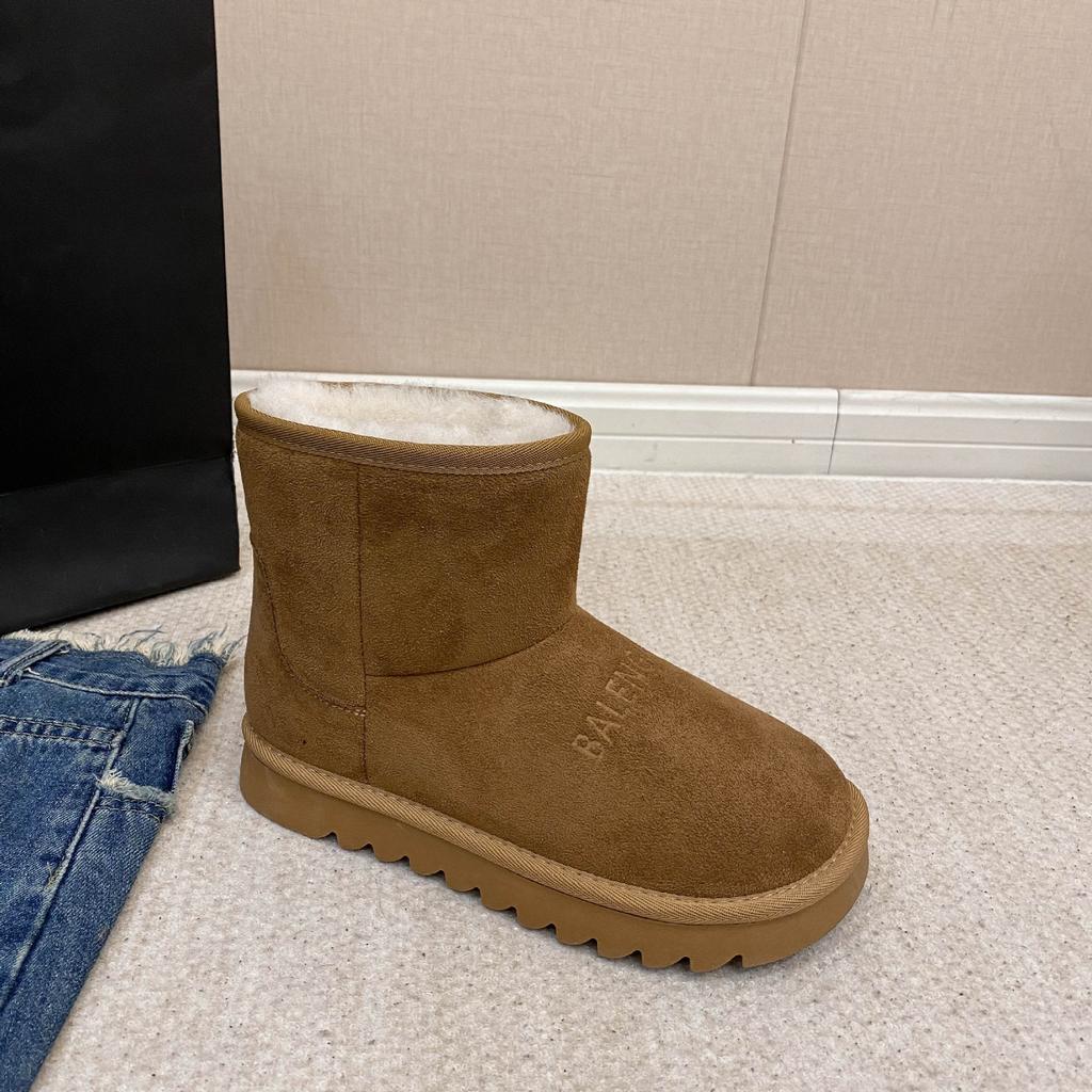 [Fanfna] Brotschuhe Schneestiefel Damen 2025 neu Herbst und Winter Samt verdickt rutschfest warm vielseitig Baumwollschuhe