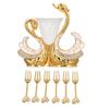 Base Fork Holder Set Elegant Multifunctional Decorative   Flatware with 6 Forks for Fruit Salads Coffee Desserts