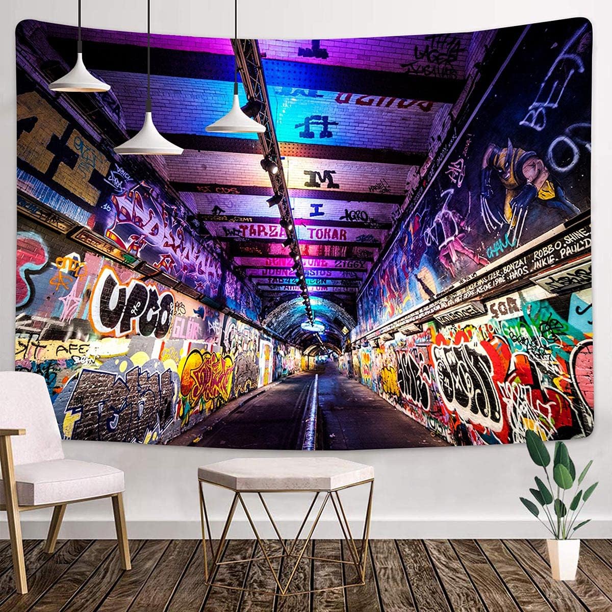Tapestry Meetsioy Graffiti Wall Art 75x100