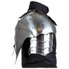 Medieval Shoulder Armor Pauldrons  Knight's Steel And Leather  LARP Pauldrons Gorget  Halloween Costume