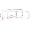 Coffee Table Brown 80 x 50 x 40 cm Solid Mango Wood