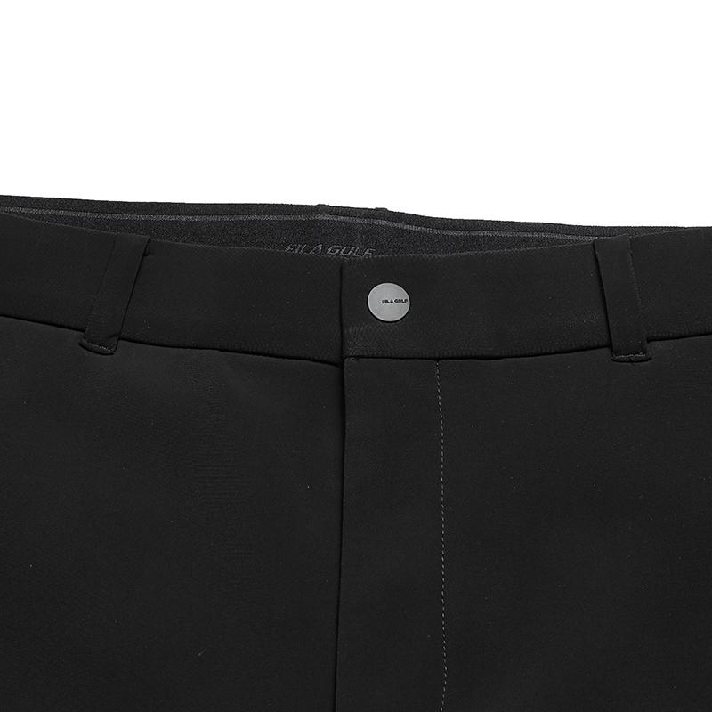 FILA Golf Series Comfortable Fleece Lined Warm Casual Knit Sports Pants Men Bottoms Deep-Black A11M545602FBK