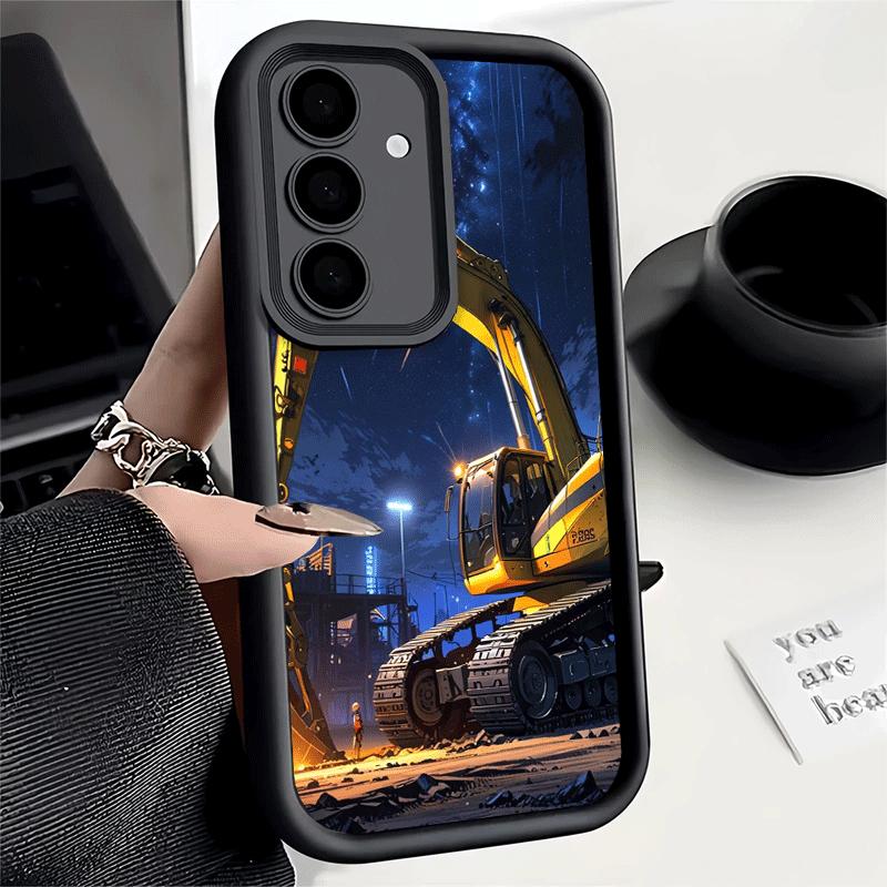 Phone Case for Samsung Galaxy A17 A16 A15 A14 A13 Excavating Machinery Cool A56 A36 A26 A55 A35 A25 A54 A34 A24 A53 A33 A23 A07