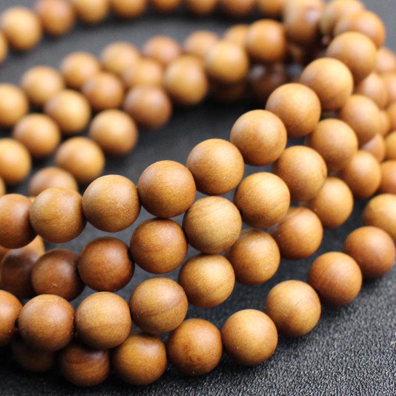 Sandalwood Rosary Bracelets: 108 Beads for Men & Women, Jewelry Gifts
