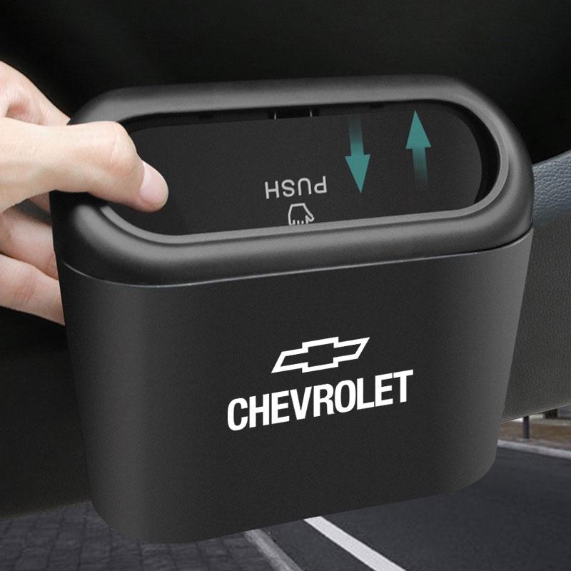 Car Vehicle Case Storage Box Black ABS Square Pressing Trash Can for Chevrolet Chevry Cruze Impala Camaro Garna Equinox Volt Yakista AVEO Sedan Malibu