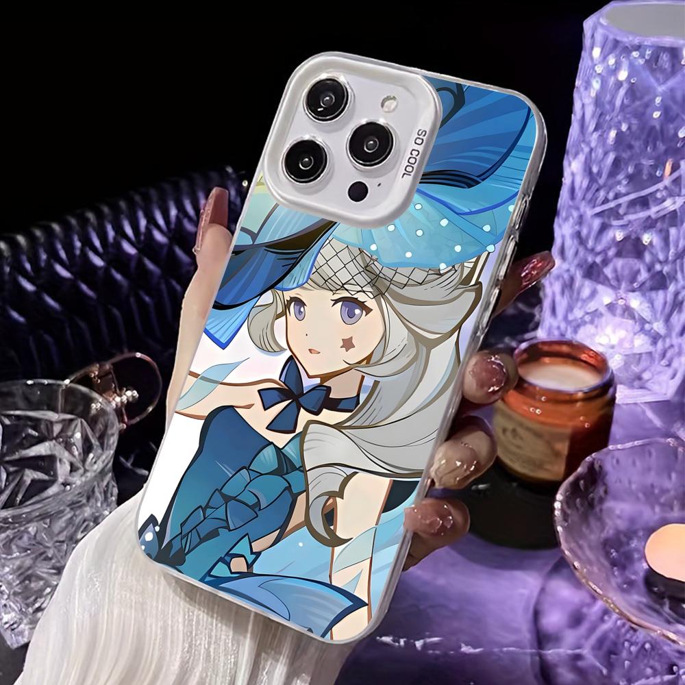 

Game GI Lynette White Translucent Mobile Phone Case for iPhone 17 16 15 14 13 12 11 X XR XS 8 7 Air Pro Max Plus Colorful Cover iPhone X