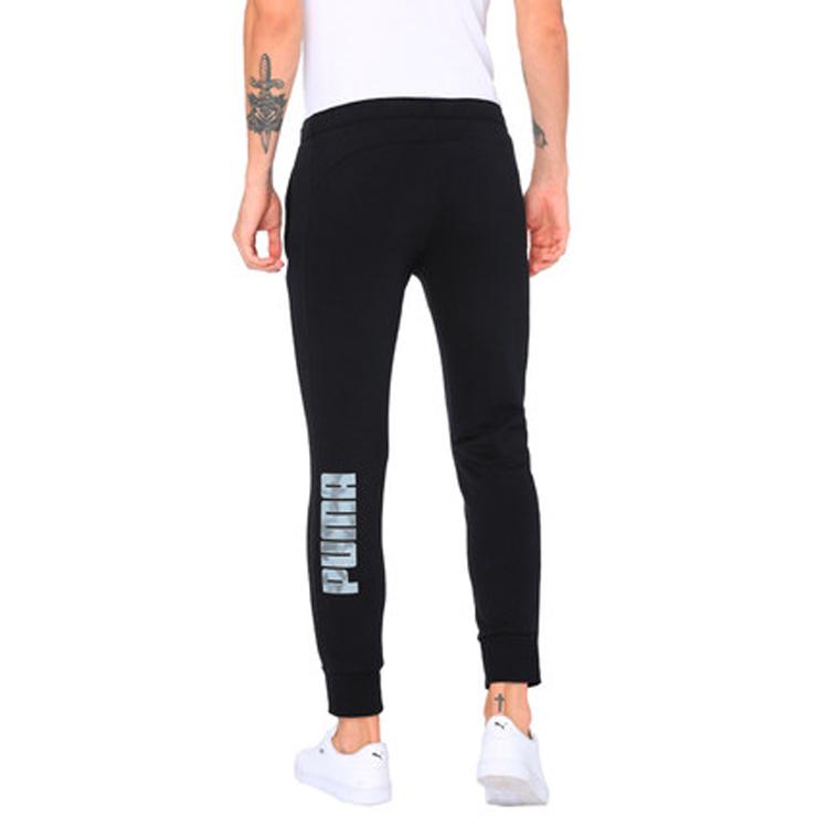 Puma Casual Sports Pants With Drawstring Closure Men Bottoms Black 590336-31