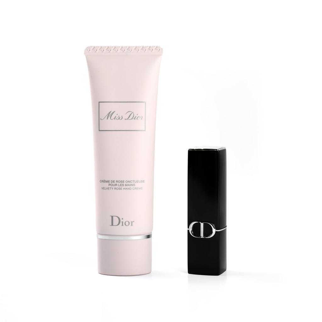 Hand Cream Lip Balm Gift Miss Dior Hand Cream Rouge Dior Perfect for White and Other Special Includes Original Shopping Gift WrappedDIOR & Set &