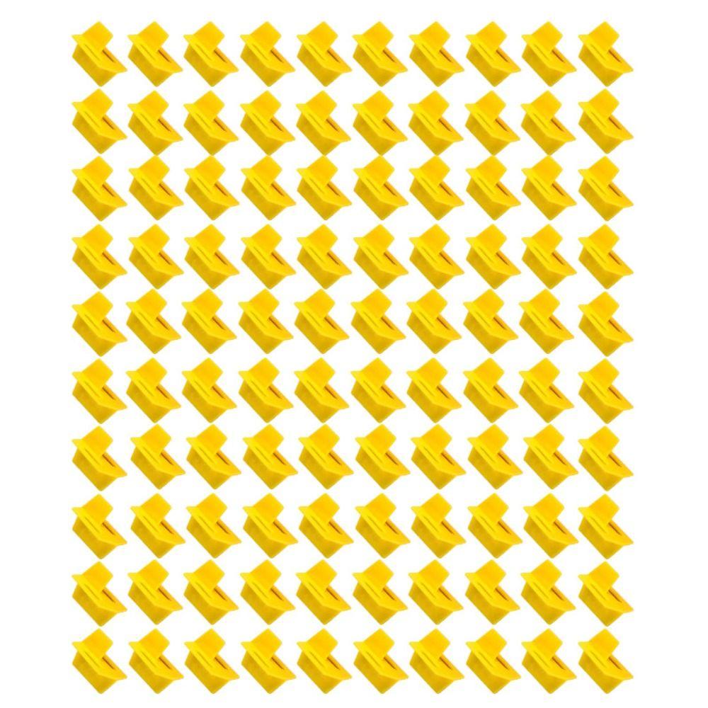 

100 шт. Многоразовые клипсы для зазоров пола, выравнивающие пол, клипсы для выравнивания плитки, сменные клипсы-распорки для плитки 1.5mm