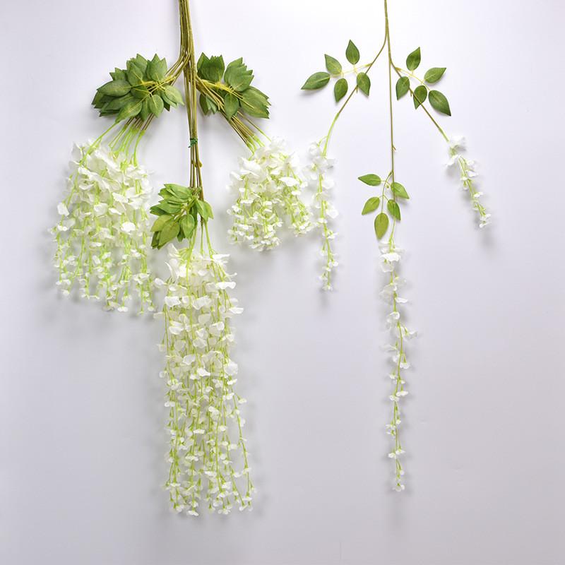 Artificial Wisteria Vine Flower String Violet Flowers For Event Decoration