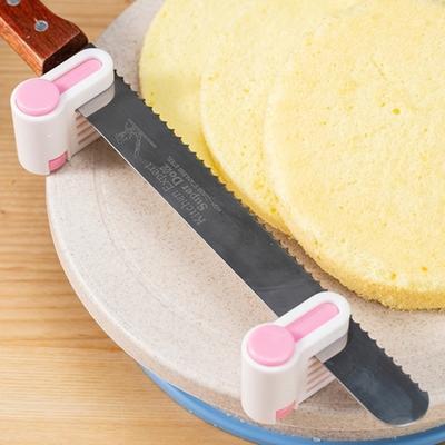 2er-Pack DIY-Kuchennivellierer, verstellbar, 5-lagiger Brotschneider, eingebettete Edelstahlfeder, tragbarer Fixateur für das Kuchenschneiden, Führungswerkzeug