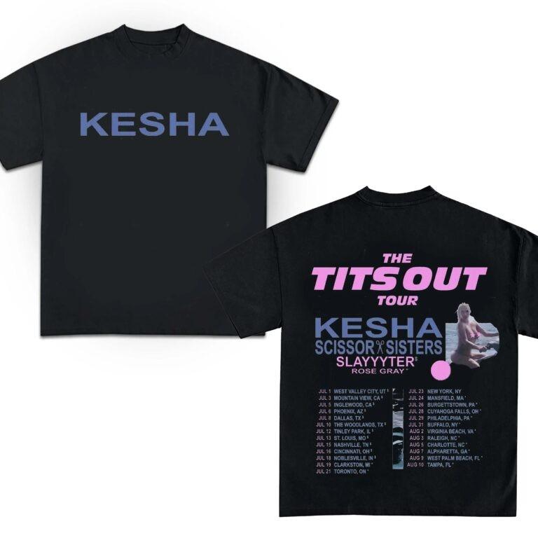 Kesha 2026 Concert Shirt 2026 Kesha The Tits Out Tour Tshirt Kesha Fan Gift M