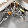 Carbon Steel Sink Drain Rack Wall Mounted Sponge Storage Basket Triangular Drainage Rack  for Home