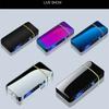 Electric Windproof Metal Lighter Double Arc Flameless Plasma Rechargeable USB Lighter LED Power Display Does Not Contain Gas