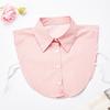 Unisex Half Shirt Detachable Collars for Mens Business Sweater Blouse Tops Striped Fake Collar For Women Neckwear Decor