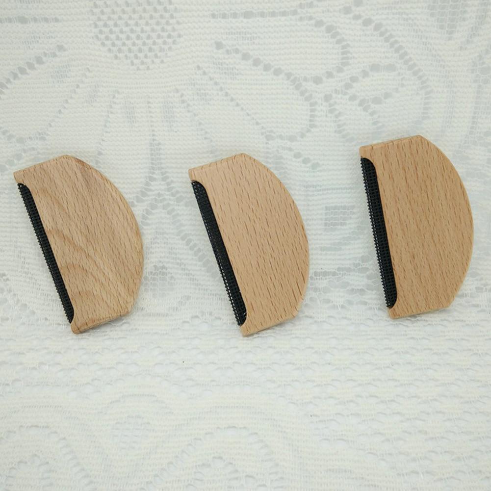 Wooden Trimmer Sweater Brush Roller Portable Fuzzy Easy Clean Manual Fabric Comb Lint Remover