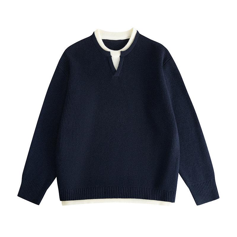 

Чоловічий в язаний комплект зі светра та штанів Jeanswest: Светр у ледачому стилі та вовняне пальто вільного крою в сірому та теплому чорному кольорах. 3XL