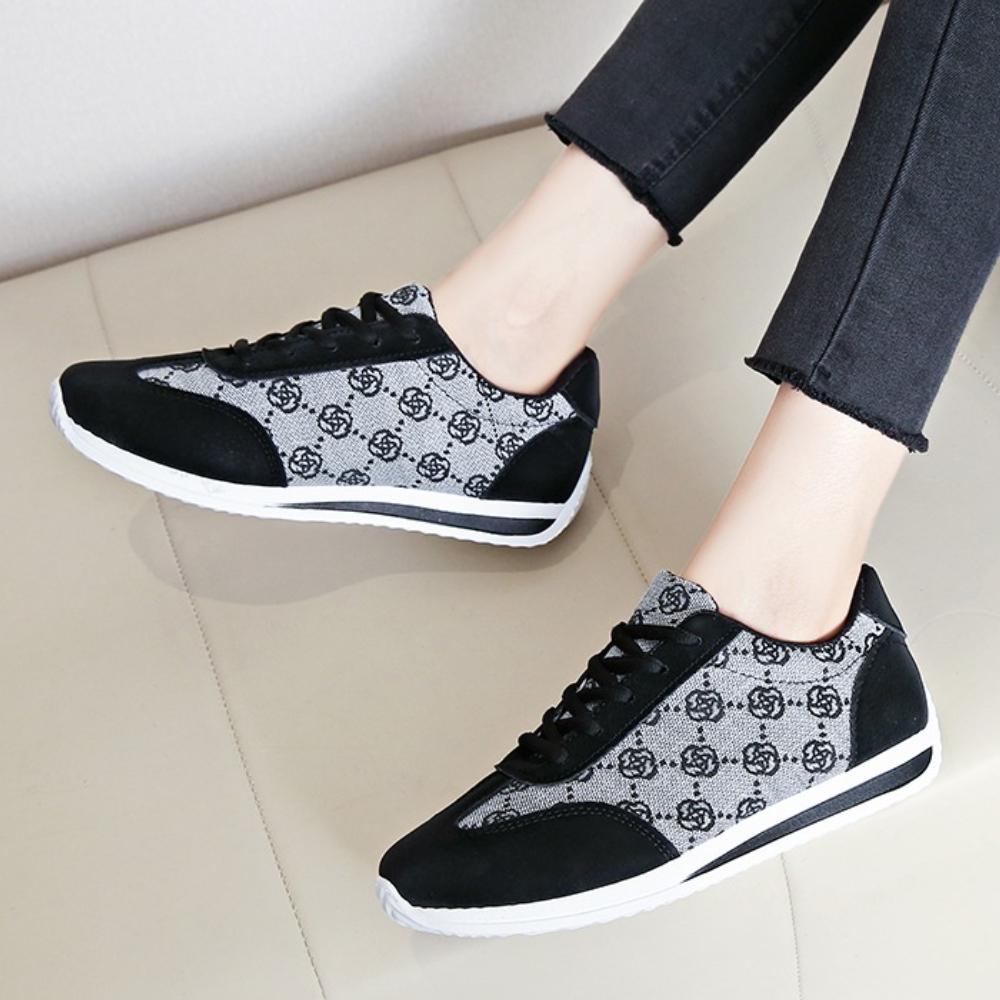 Autumn Sneakers Women Flat Casual Comfortable Shoes Fashion Round Head Lace Up Casual Comfortable Walking Women Shoes