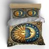 Sun and Moon Celestial Design Bedding Duvet Cover Set  (1*Duvet Cover 2*Pillowcases, without duvet insert)