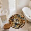 Embossed Animals  Round Area Rug,Carpet Rug for Living Room Bedroom Sofa Playroom Decor,Non-slip Floor Mat