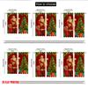 2pcs 2D flat printing Christmas Party Curtains Christmas Santa Claus Gift Tree Digital Printed Polyester Drapes Party & Holiday