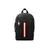 Red And White Striped Leather Shoulder Bag Regular Men Shoulder Bag Black HARI-10