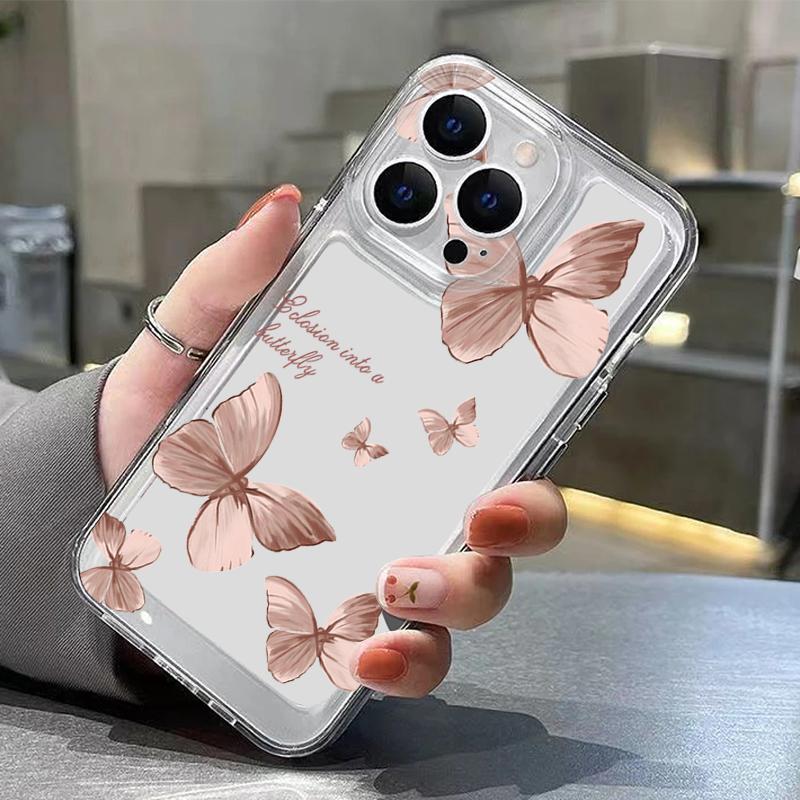 Colorful Bowknots Butterfly Phone Case For iPhone 17 Pro Max Coque iPhone 16 15 14 13 12 Pro Max 11 Clear Silicone Soft Cover